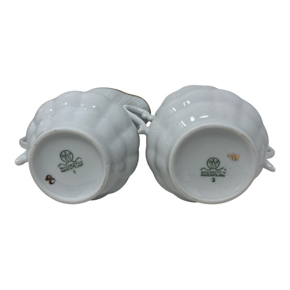 Walbrzych Christmas Holiday Sugar & Creamer Set. Vintage. - Picture 3 of 3